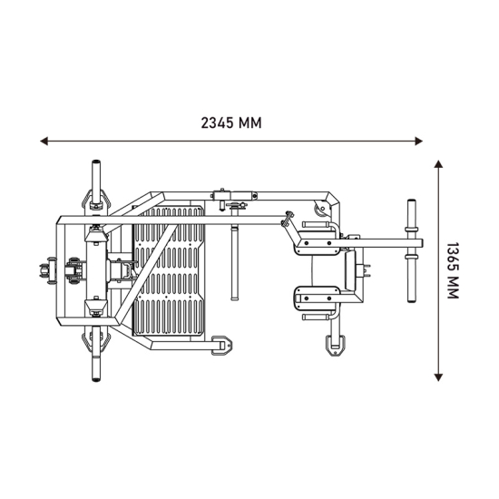 Маятниковый присед Hasttings KP1060