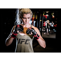 UFC Перчатки MMA для спарринга 8 унций черные S/M