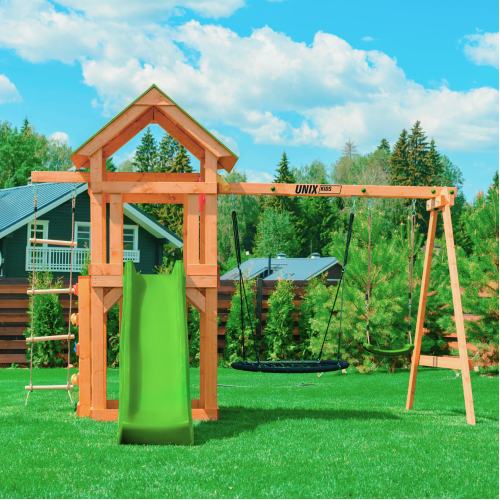Детский игровой комплекс UNIX Line (6 in 1) Light Green