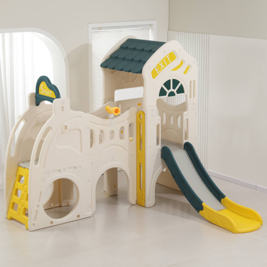 Игровой комплекс UNIX Kids Playhouse / Игровой домик с горкой и качелями