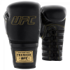 UFC Премиальные тренировочные перчатки на шнуровке черные - 18 Oz