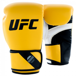 UFC Pro Fitness Перчатки тренировочные для спарринга желтые - 12 Oz