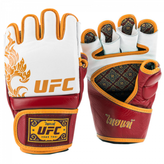 UFC True Thai MMA Перчатки красные/белые, размер L