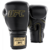 UFC Премиальные тренировочные перчатки на липучке чёрные - 18 Oz