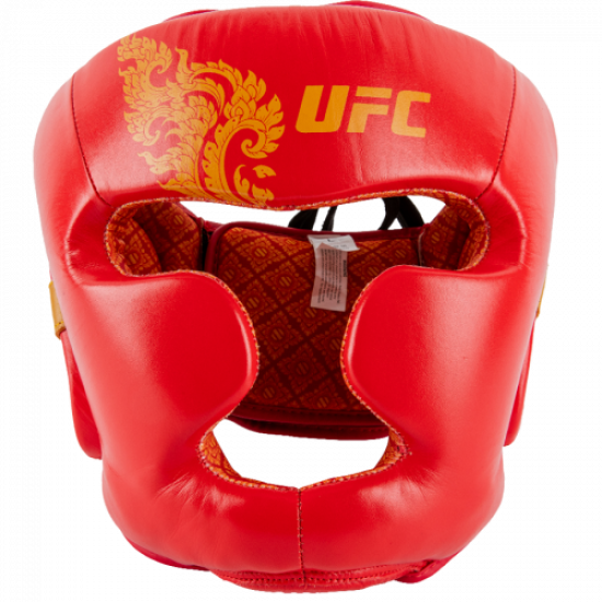 UFC Premium True Thai Шлем для бокса, цвет красный, размер L