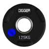 Диск олимпийский обрезиненный 3-х хватовый 1,25кг Hasttings Digger HD51C1C-1,25