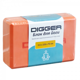 Блок для йоги оранжевый Hasttings Digger HD22E1-Orange