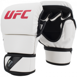 UFC Перчатки MMA для спарринга 8 унций белые S/M