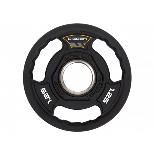 Диск олимпийский полиуретановый 3-х хватовый 1,25кг Hasttings Digger HD51C3A-1,25