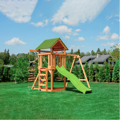 Детский игровой комплекс UNIX Line (6 in 1) Light Green