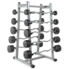 Штанга неразборная обрезиненная 45 кг. Изогнутый гриф. VictoryFit VF-DX5450
