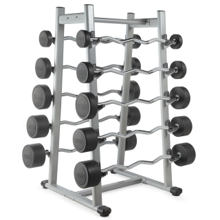 Штанга неразборная обрезиненная 20 кг. Прямой гриф. VictoryFit VF-DX4200