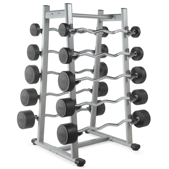 Штанга неразборная обрезиненная 15 кг. Прямой гриф. VictoryFit VF-DX4150