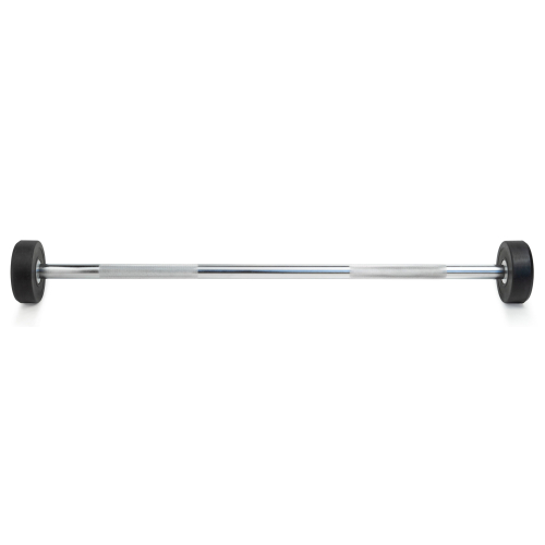Штанга неразборная обрезиненная 10 кг. Прямой гриф. VictoryFit VF-DX4100
