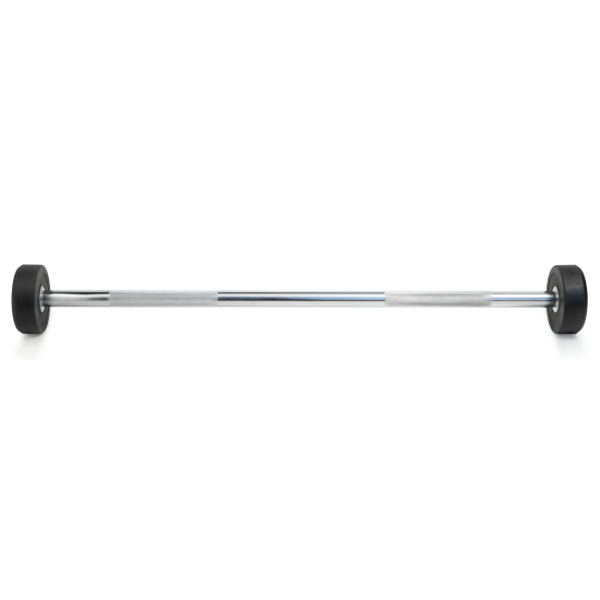 Штанга неразборная обрезиненная 10 кг. Прямой гриф. VictoryFit VF-DX4100