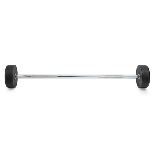 Штанга неразборная обрезиненная 15 кг. Прямой гриф. VictoryFit VF-DX4150