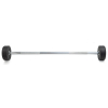 Штанга неразборная обрезиненная 20 кг. Прямой гриф. VictoryFit VF-DX4200