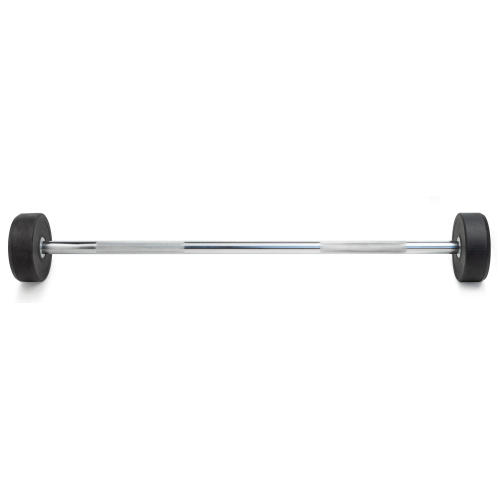 Штанга неразборная обрезиненная 20 кг. Прямой гриф. VictoryFit VF-DX4200
