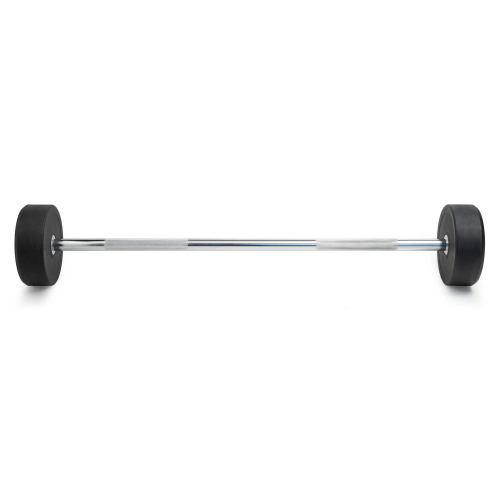 Штанга неразборная обрезиненная 25 кг. Прямой гриф. VictoryFit VF-DX4250