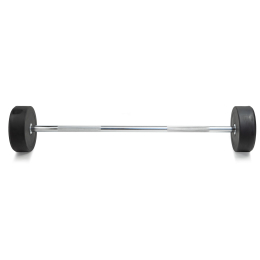 Штанга неразборная обрезиненная 30 кг. Прямой гриф. VictoryFit VF-DX4300