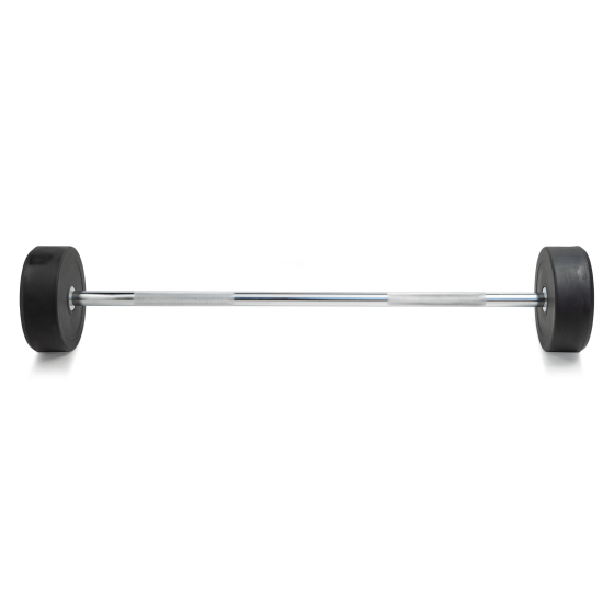 Штанга неразборная обрезиненная 30 кг. Прямой гриф. VictoryFit VF-DX4300