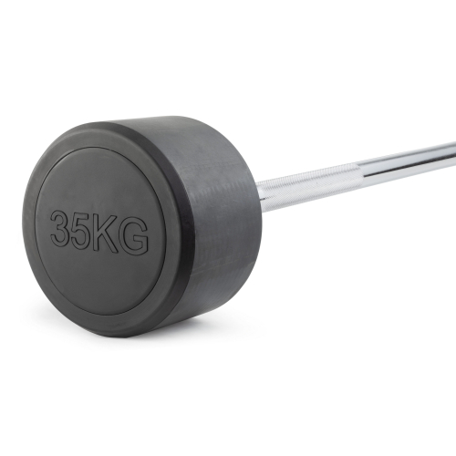 Штанга неразборная обрезиненная 35 кг. Прямой гриф. VictoryFit VF-DX4350