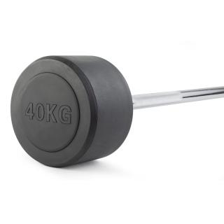 Штанга неразборная обрезиненная 40 кг. Прямой гриф. VictoryFit VF-DX4400