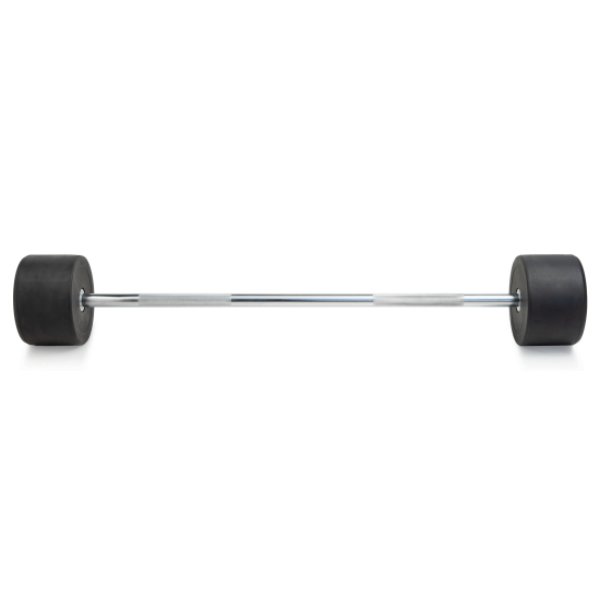 Штанга неразборная обрезиненная 40 кг. Прямой гриф. VictoryFit VF-DX4400