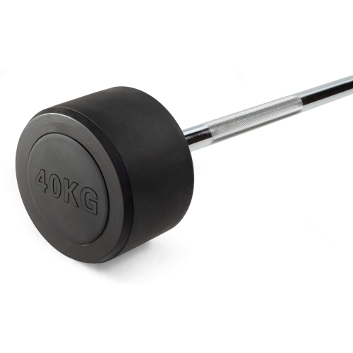 Штанга неразборная обрезиненная 40 кг. Прямой гриф. VictoryFit VF-DX4400