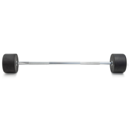 Штанга неразборная обрезиненная 50 кг. Прямой гриф. VictoryFit VF-DX4500