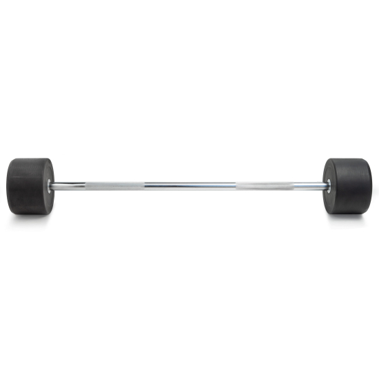 Штанга неразборная обрезиненная 50 кг. Прямой гриф. VictoryFit VF-DX4500