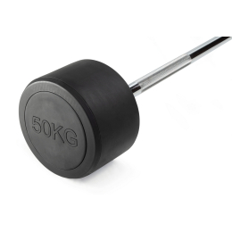 Штанга неразборная обрезиненная 50 кг. Прямой гриф. VictoryFit VF-DX4500