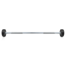 Штанга неразборная обрезиненная 7,5 кг. Прямой гриф. VictoryFit VF-DX4075