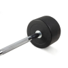 Штанга неразборная обрезиненная 40 кг. Прямой гриф. VictoryFit VF-DX4400