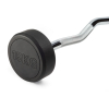 Штанга неразборная обрезиненная 15 кг. Изогнутый гриф. VictoryFit VF-DX5150