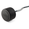 Штанга неразборная обрезиненная 40 кг. Изогнутый гриф. VictoryFit VF-DX5400