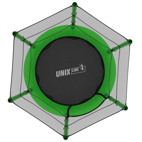Батут UNIX Line Kids 4.6 ft Green (140 cm)