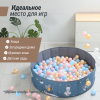 Сухой бассейн для шариков UNIX Kids Space / Космос 100 синий (без шариков)