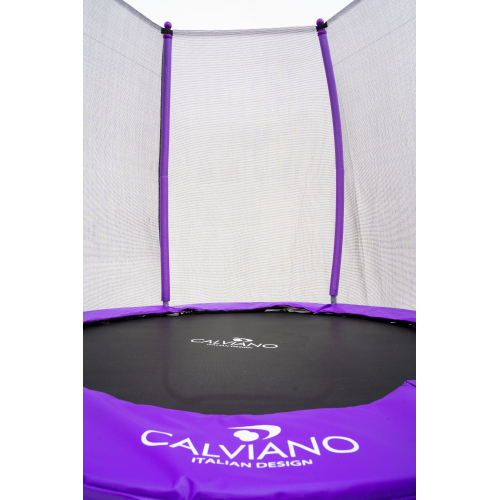 Батут пружинный с защитной сеткой Calviano 183 см - 6ft OUTSIDE master purple