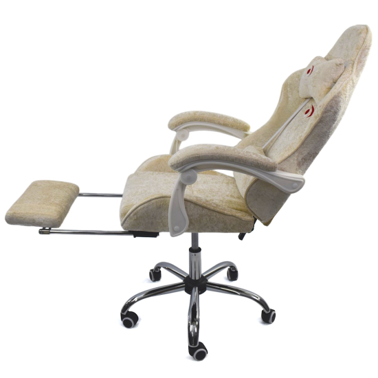 Вибромассажное кресло Calviano AVANTI ULTIMATO beige fabric