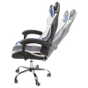 Вибромассажное кресло Calviano ASTI ULTIMATO black/white/blue