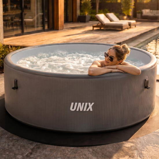 Надувной SPA-бассейн UNIX Line Thermal 180 см серый