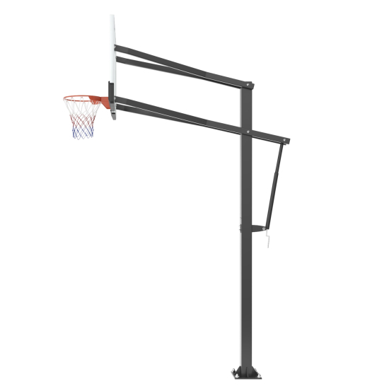 Баскетбольная стойка стационарная UNIX Line B-Stand-PC 72"x42" (180 х 105 см) R45 H230-305 см