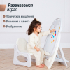 Развивающий детский мольберт UNIX Kids серый