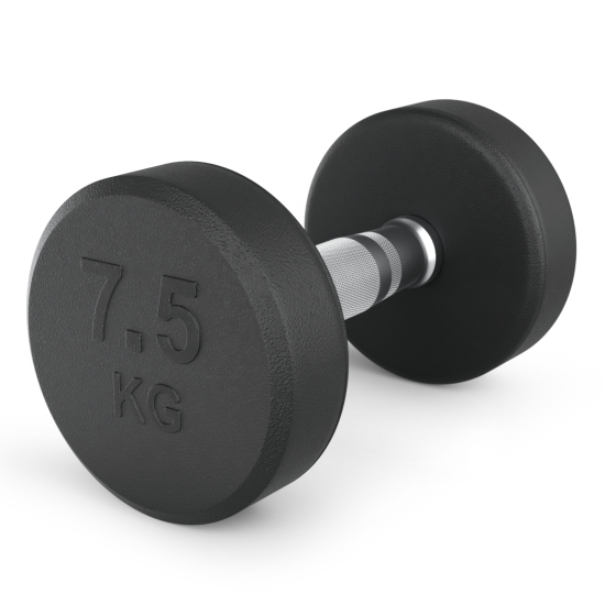 Гантель UNIX Fit PRO круглая обрезиненная 7,5 кг, 2 шт.