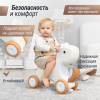 Лошадка-качалка-беговел UNIX Kids бежевый