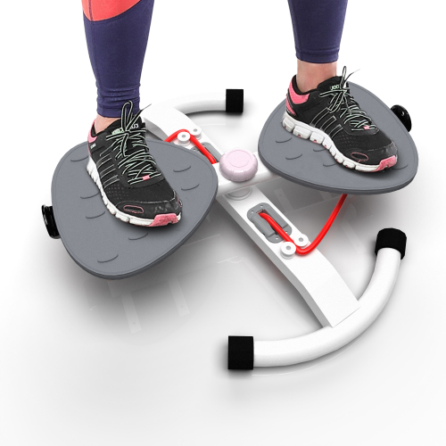 Фитнес платформа/горнолыжный тренажёр DFC "Twister Bow" с эспандерами