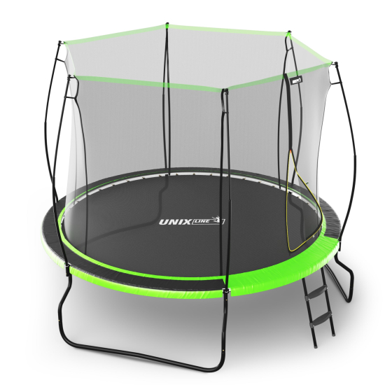Батут UNIX Line НЛО / UFO 8 ft (244 см) зеленый