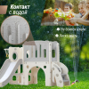 Игровой комплекс с горкой UNIX Kids Star / Звезда серый