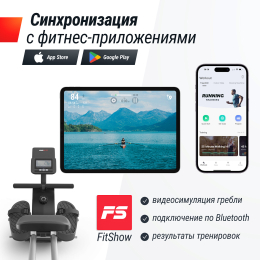 Гребной тренажер UNIX Fit Techno Rower 360